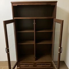 本棚　ガラス扉　棚　収納棚　収納の画像
