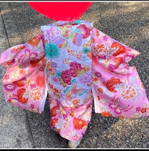 3歳 七五三被布セット ピンク 女の子