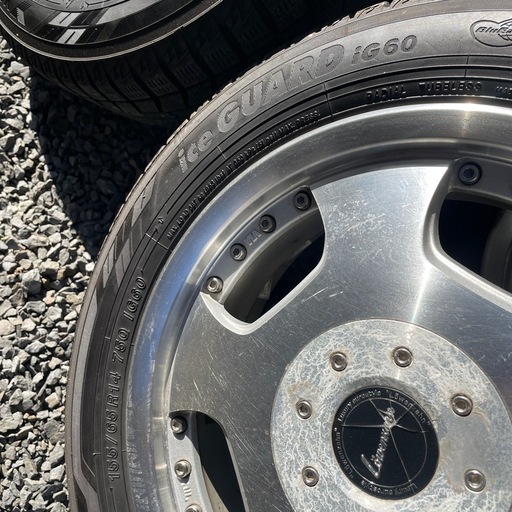 155/65r14  ヨコハマスタッドレス　アルミホイール付