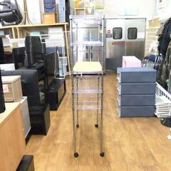 メタルラック 5段 幅74×奥行34×高154.5㎝  キャスター付き スチールラック 収納棚 収納家具 札幌市厚別区 厚別店の画像