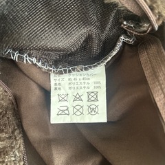 ユニクロダウンベストとクッションカバーの画像