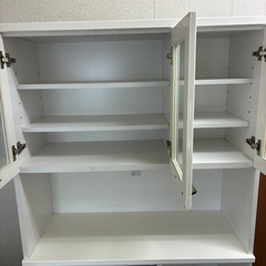 キッチンボード(食器棚)ホワイトの画像