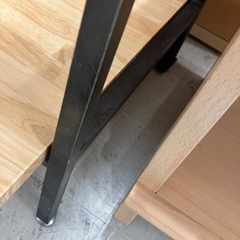 2602-0052 4段ラック 木製 足1つありませんの画像