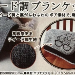【未使用級】リラックマ ブランケット 膝掛け ボア 暖かい 非売品の画像