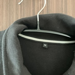 ポロシャツ 長袖 黒 Mサイズの画像