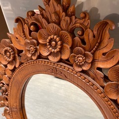 【アンティーク風】【鏡】【壁掛け】クリーニング済み【管理番号0201】知の画像