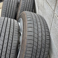 ハイエースなど プラド純正タイヤホイール 17インチの画像