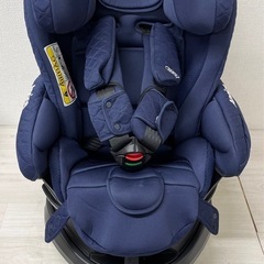 M【中古品】Aprica アップリカ フラウディア グロウ ISOFIX チャイルドシート 2.5kg~18kgまで ネイビー 196-8N25 ベビー用品 カー用品の画像