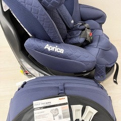 M【中古品】Aprica アップリカ フラウディア グロウ ISOFIX チャイルドシート 2.5kg~18kgまで ネイビー 196-8N25 ベビー用品 カー用品の画像