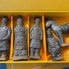 西安兵馬俑 陶俑 文創観光ミニ記念品 置物 ギフト プレゼント 陝西特色工芸品の画像
