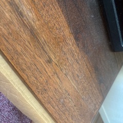 テレビボード　木目　収納付きの画像