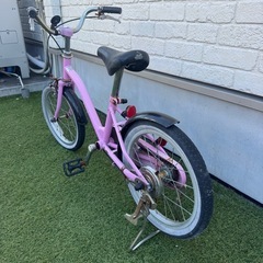 子供用16インチ 自転車　ピンクの画像