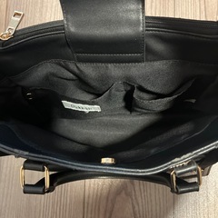 黒 バッグ パスケース＆ストラップ付きの画像