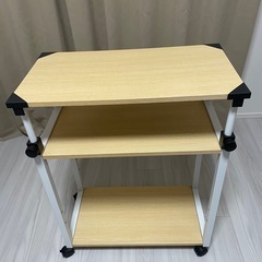 【美品】ワゴン 高さ調整    キャスター付きの画像