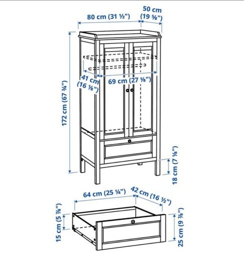 IKEA SUNDVIK スンドヴィーク ワードローブ ホワイト 収納