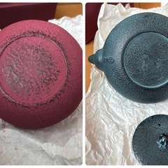 【募集中】南部鉄器 赤青 セットの画像