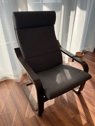 美品　IKEA POÄNG ポエング パーソナルチェア（2個） ＋ドリンクホルダー（1個）