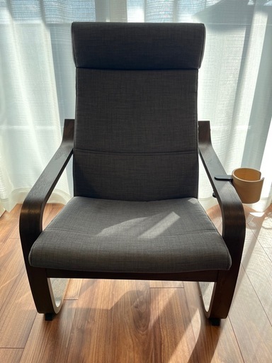 美品　IKEA POÄNG ポエング パーソナルチェア（2個） ＋ドリンクホルダー（1個）
