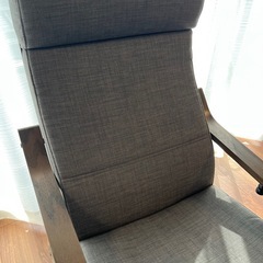 美品　IKEA POÄNG ポエング パーソナルチェア（2個） ＋ドリンクホルダー（1個）の画像