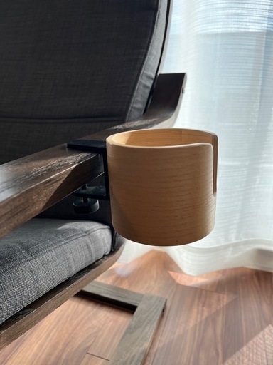 美品　IKEA POÄNG ポエング パーソナルチェア（2個） ＋ドリンクホルダー（1個）