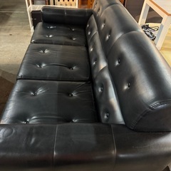 サービス品 ソファ ブラック ※裏面難ありの画像