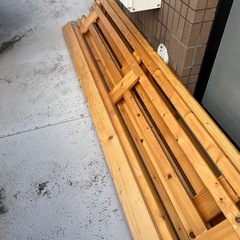 木材　2段ベットの画像