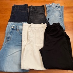 【5点】　レディース　服　GU s パンツ　ズボン　スカート　デニム　ジーンズ　AZUL by moussy  韓国　ZARA   まとめの画像