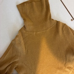 GAP マスタードイエロー タートルネック　コットンの画像