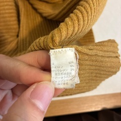 GAP マスタードイエロー タートルネック　コットンの画像