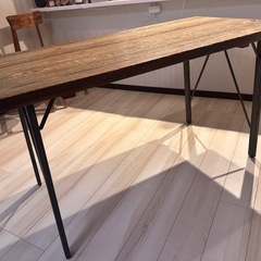 Journal Standard ジャーナルスタンダード CHINON シノン 杉古材 ダイニングテーブル 工業系 ブルックリンスタイル ビンテージ風の画像