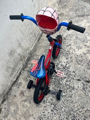 12インチ4輪車HUFFEYキッズバイク?️スパイダーマン ?プロフ必読
