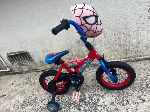 12インチ4輪車HUFFEYキッズバイク?️スパイダーマン ?プロフ必読