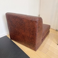 ローソファ　合皮　1人用　の画像