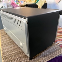 コイズミ オーブントースター 2枚焼き タイマー15分 ヒーター上下切替 トレー付き お手入れ簡単 1000W ブラック KOS-1032/Kの画像