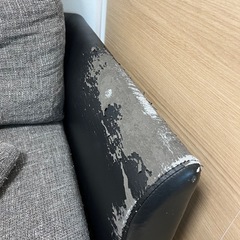 カウチソファ&オットマン  替えカバー付の画像