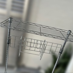 銀ラック　キッチン　予備　棚の画像