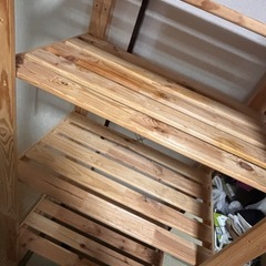 木製　棚の画像