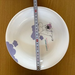 【新品未使用品】ムーミン パスタ&カレー皿　陶器　山加商店　約21.5㎝ 2枚
の画像