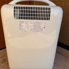 除湿機（衣料乾燥 ）  SHARP 　CV-Z100-Wの画像