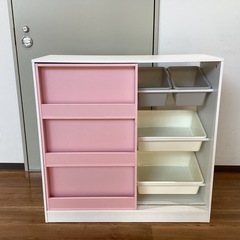 絵本・おもちゃ収納ラック【町田市再生家具】　253203の画像