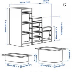 IKEA 収納棚　収納ボックスの画像