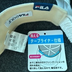 【新品未使用】FILA GOLF  リボン付きサンバイザーの画像