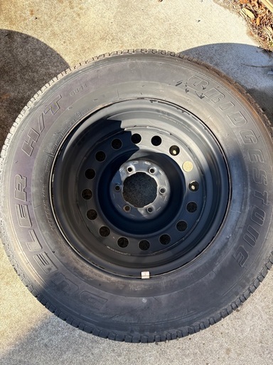 プラド／ハイラックス向け トヨタ純正鉄ホイール＋タイヤ 5本 265/70R17
