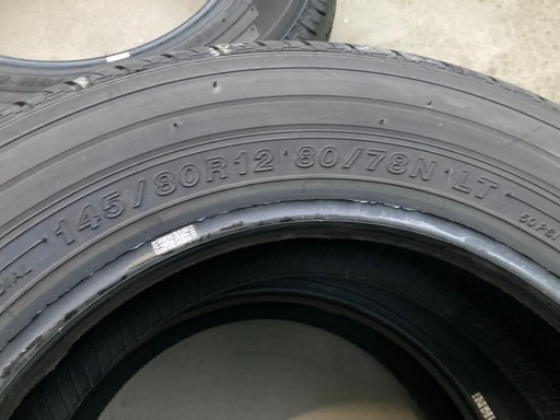 タイヤ  145/80R12 80/76  軽トラ 軽バン