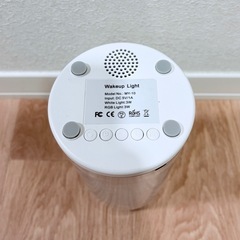 光目覚まし時計 YABAE Wake Up Light スヌーズ ラジオ ナイトライト イルミネーション MY-10 ホワイトの画像