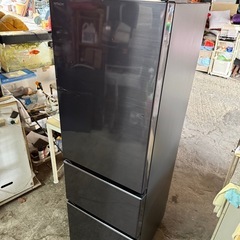 日立 冷蔵庫 幅54cm 315L シャンパン R-V32KV N 3ドア 右開き まんなか野菜室 シンプルデザインの画像