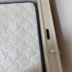 すのこベッドフレーム➕マットレスの画像