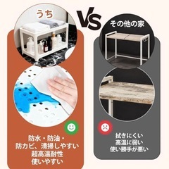 頑丈な レンジラック キッチンラック レンジ台 レンジ上ラック トースターラックの画像