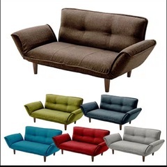 カウチソファ（二人用）  2個セットの画像