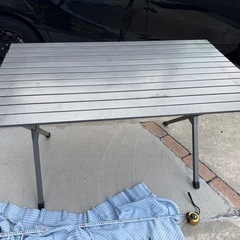 折り畳み キャンプテーブル アルミ製 大型の画像